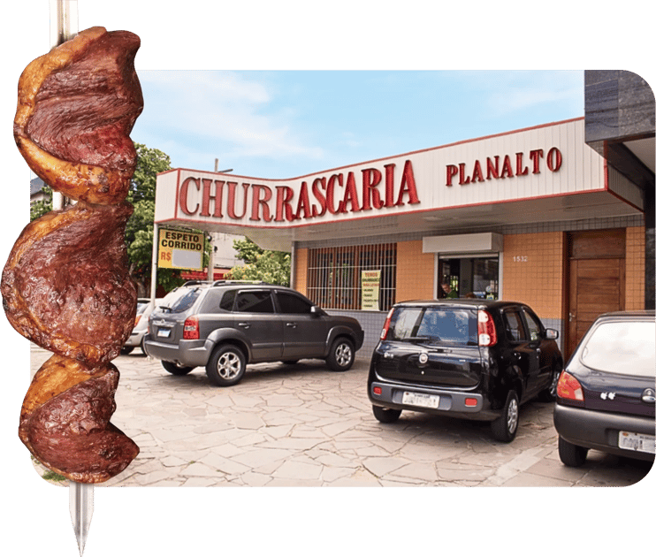 Fachada da Churrascaria Planalto
